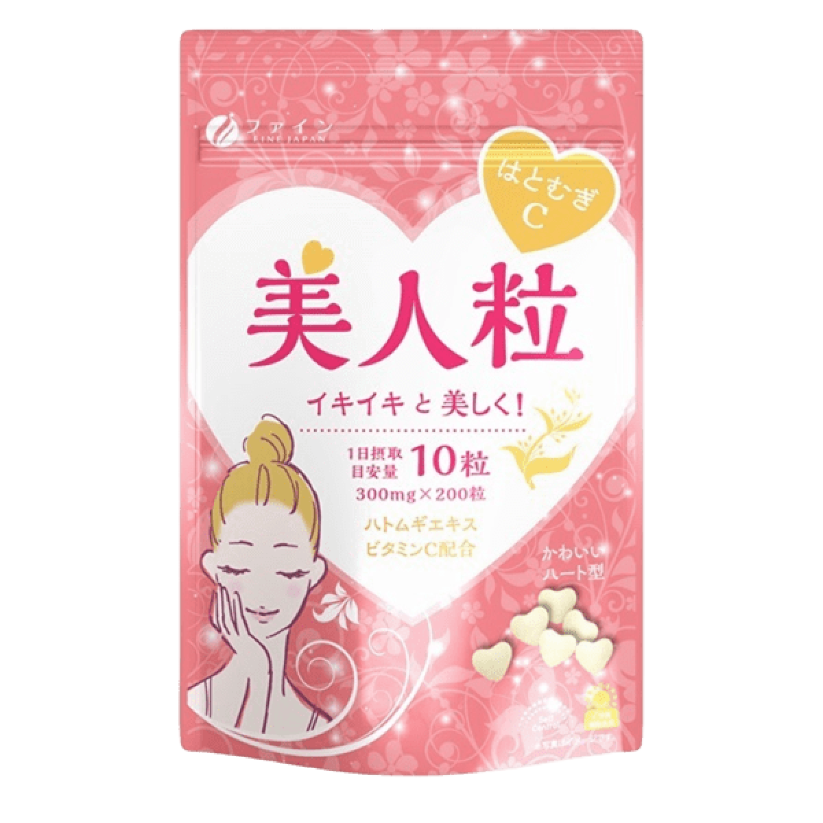 FINE JAPAN Coix Seed Beauty комплекс для краси на основі екстракту коікса, 200 табл