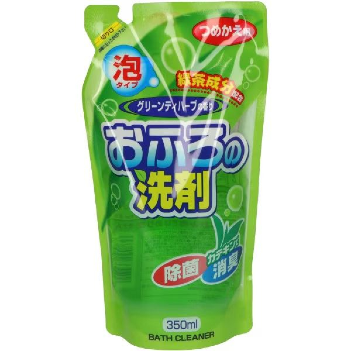 ROCKET SOAP Bath Cleaner Foam Green Tea піна для миття ванної кімнати, зелений чай (змінний блок), 350 мл