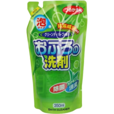 ROCKET SOAP Bath Cleaner Foam Green Tea піна для миття ванної кімнати, зелений чай (змінний блок), 350 мл