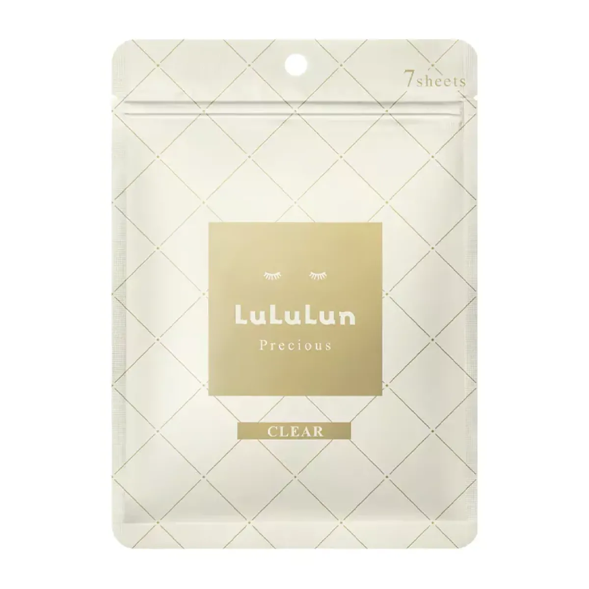 LULULUN Precious Clear White Face Mask антивікова освітлююча тканинна маска для обличчя, 7 шт