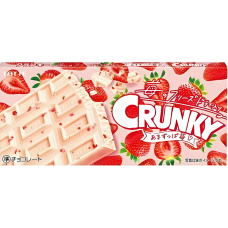 LOTTE Crunky Sweet and Sour Strawberry полуничний шоколад з повітряним рисом, 32 г