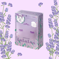 LULULUN Face Mask Hokkaido Lavender заспокійлива маска з екстрактом лаванди, 7 шт х 5 уп
